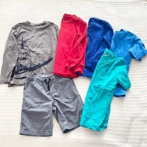 Boys size 6-7 clothing bundle Nautica Hanna Andersson Epic Threads Sonoma